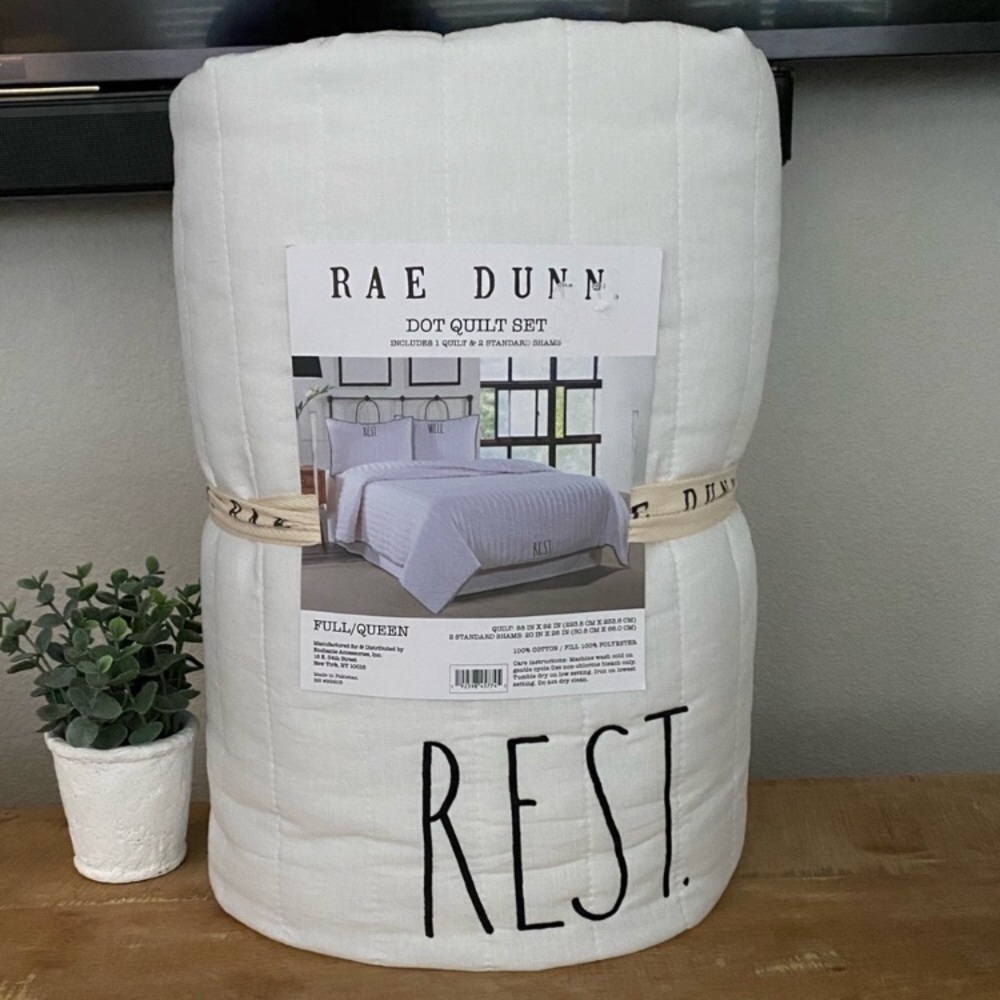Rae Dunn Full/Queen Rest Quilt